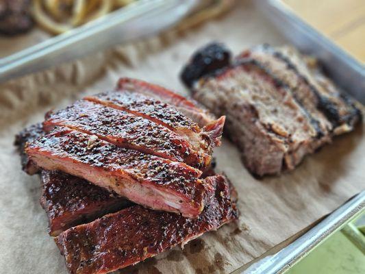 St. Louis Style Pork Ribs and Brisket