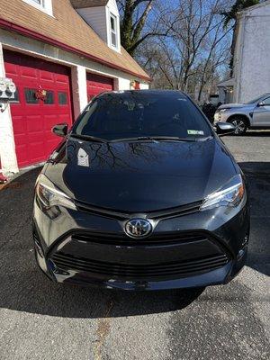 Toyota Corolla 2019 front bumper replace.