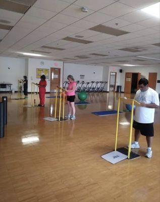 The very first Intelligent Fitness Design group fitness class.