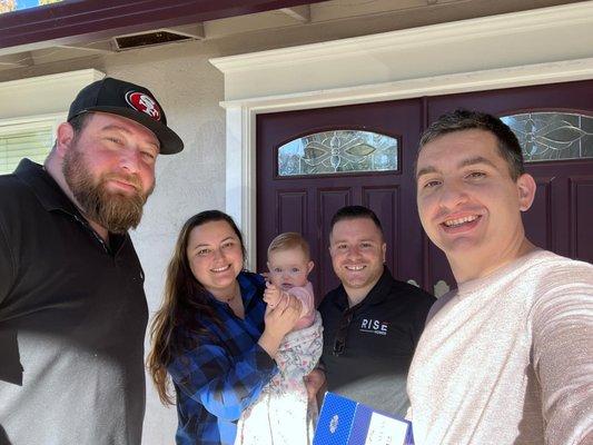 Key Delivery! 
Congratulations to Daniel & Zeljka on your new home purchase and a special shout out to @mikesin415 with @homesbyrise