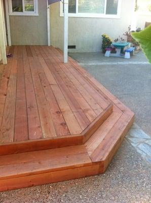 CON-HEART REDWOOD   PATIO DECK