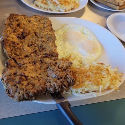 Monster country fried steak