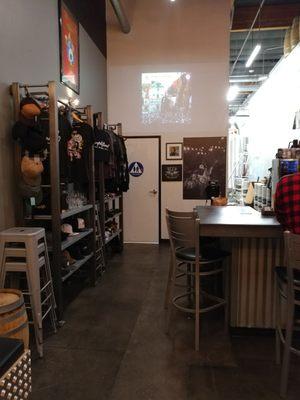 Bathroom and projector display