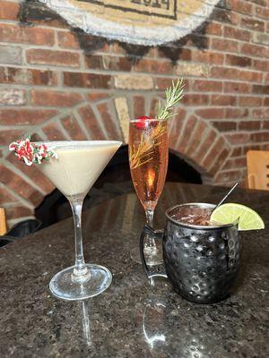 Holiday Cocktails - Sugar Cookie Martini, Cranberry Mimosa, Cranberry Mule