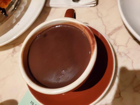 Yummy dark hot chocolate