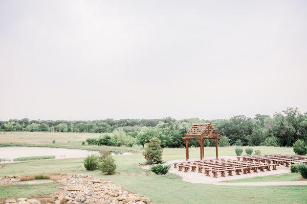 Hillside courtyard photo by Karina Danielle Photography