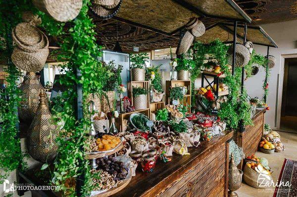 Our rustic buffet with or without a rooftop is a statement pieces that will transform your special event space!