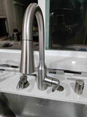 Faucet installation