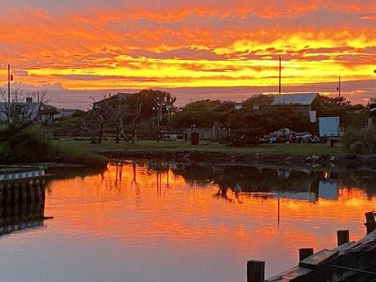 Sunset at Hatteras Sands Campground