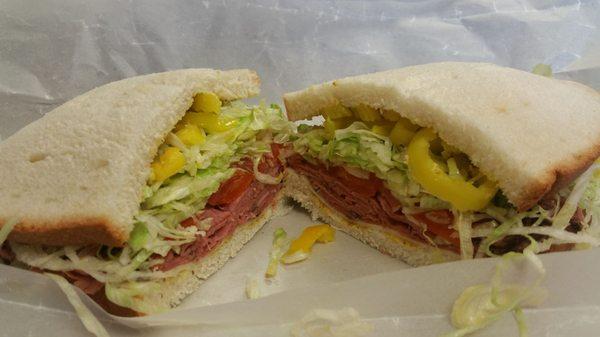 Nifty Fifties pastrami sandwich.