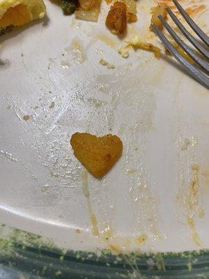 Heart potato (super cute)