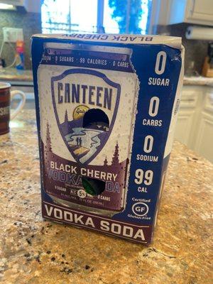 Canteen Black Cherry vodka soda