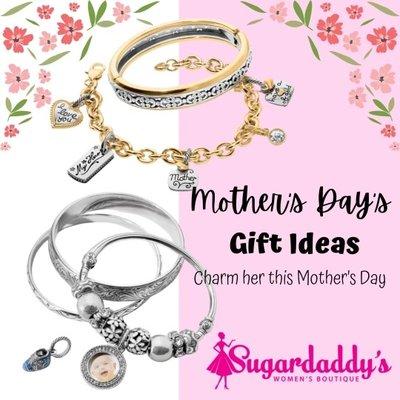 We have beautiful Mother's Day gifts, charms, charm bracelets, in silver and gold