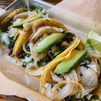 Street Tacos de Asada -- a fan favorite and our signature border style taco