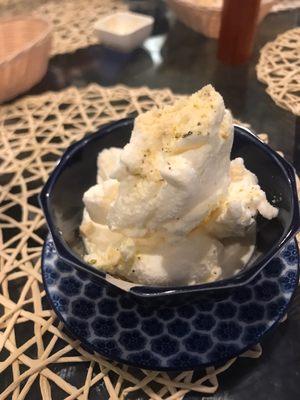 Hand-made Afghan ice cream.