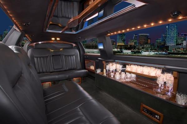 8 Passenger Limousine Interior