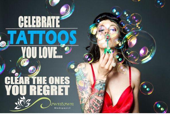 Valentine's Day specials on Laser Tattoo Removal.