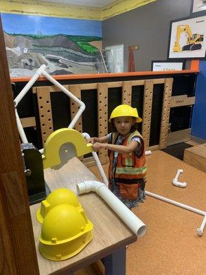 Construction girl.