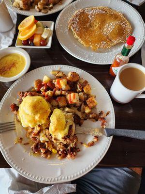 Corned Beef Hash Benedict.