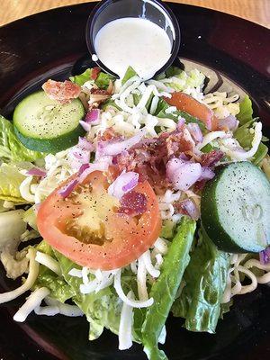 Lunch Special  House Salad with ranch dressing