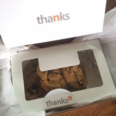 Thank you cookies from John K. over at Northtown Subaru, a very nice gesture!