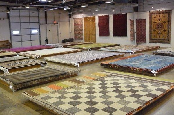 Hundreds of hand-knotted rugs from Afghanistan, Pakistan, India and elsewhere