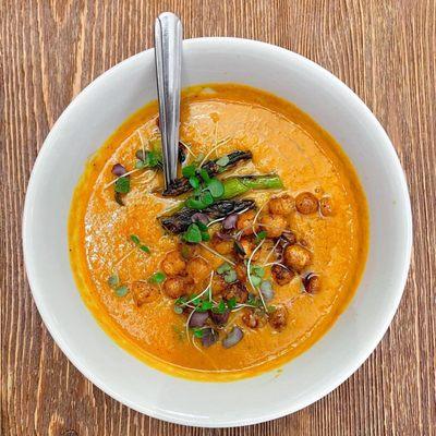 Curried butternut squash soup