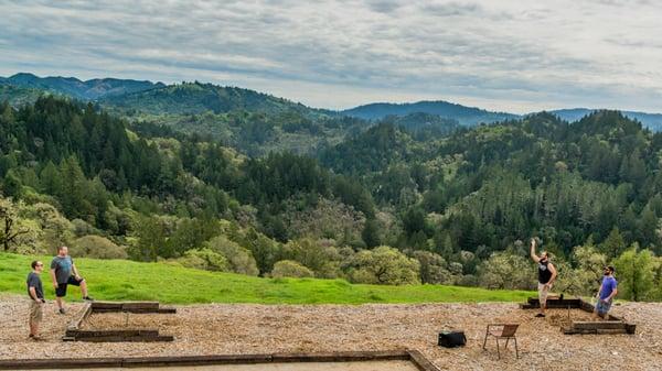 Fantastic views playing bocce ball and horse shoes!
 www.blurredlinephotography.com