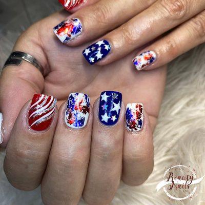 Patriotic nails