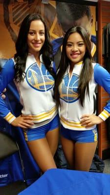 NOT FOR SALE! Dubs Dance Team members Amira & Kaela @ the Team Store for photo ops [2015].