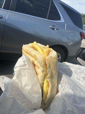 Meat and Egg and Cheese Sandwich