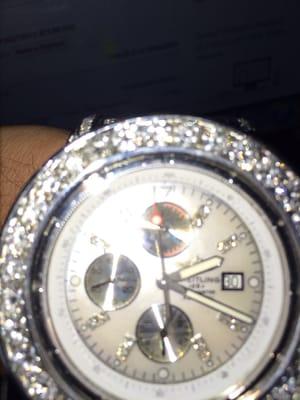 Breitling super avenger iced out