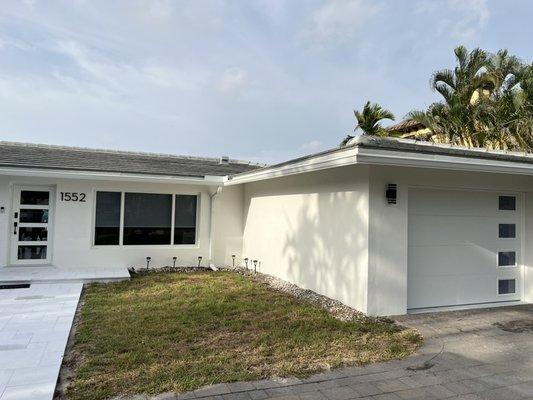 Impact doors-windows and modern garage door