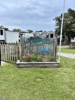 Entrance sign