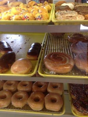 Yum yum donuts during a pit stop in Corsicana