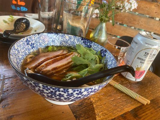 Duck with Udon Noodles