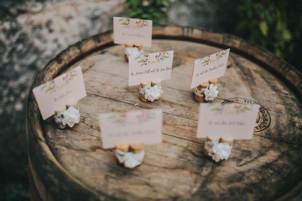 Wedding Dinner Table Name Cards