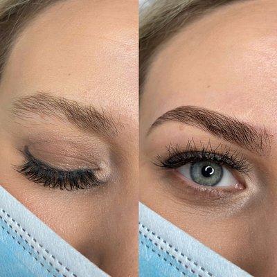 Brow Tint and shaping