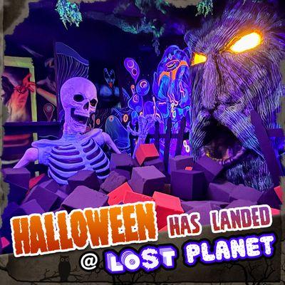 Halloween has landed at Lost Planet with spooky season inspired exhibits! 2024