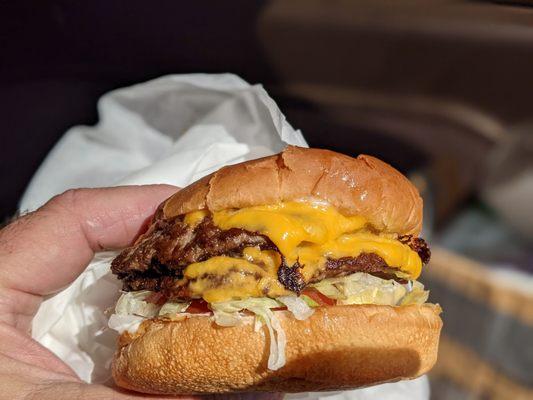 Double cheeseburger