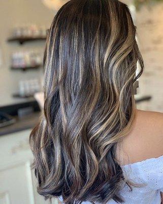 balayage done by Shelby