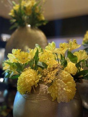 Fresh flowers in the lobby