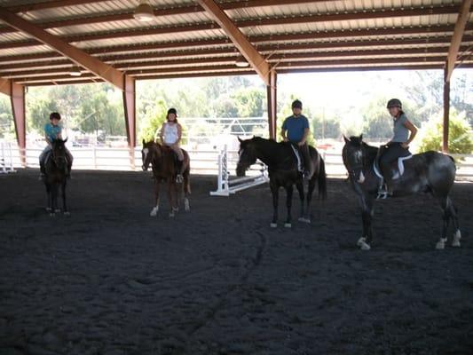 A group of students after a lesson.