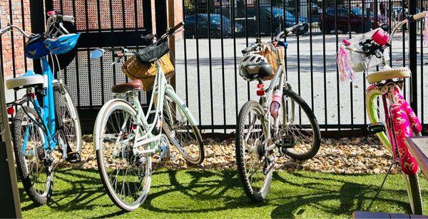 Bike parking was a bonus