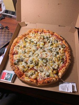 Pepperoni pineapple jalapeño