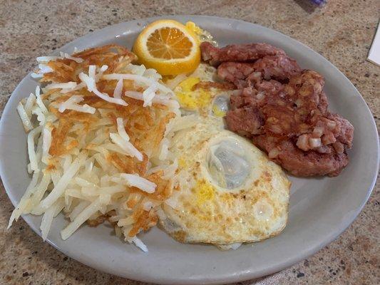 Corned Beef Hash And Eggs