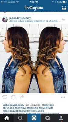 Brunette with Balayage Highlights