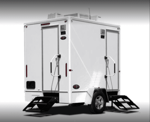 Clean portable restroom trailers available for rent in Lexington, KY and the surrounding areas.