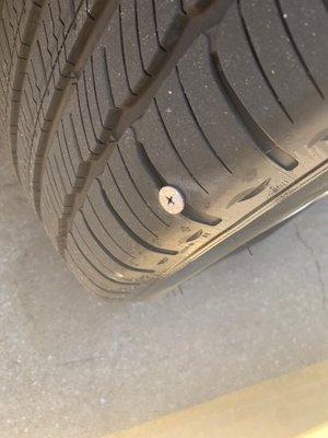 Bolt in new tire on my car