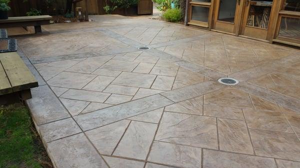 Beautiful stamped concrete by the best concrete contractor in the business!